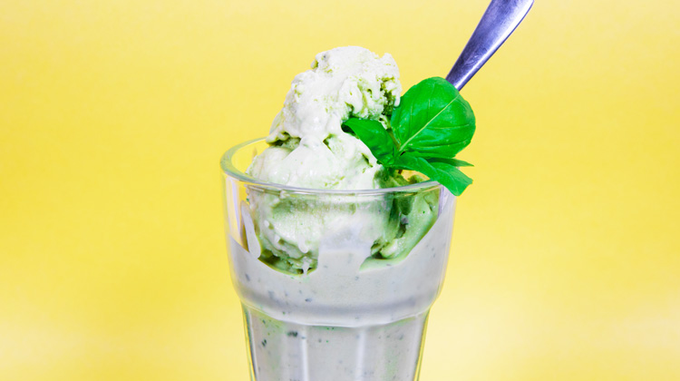 Calories in Basil ice cream